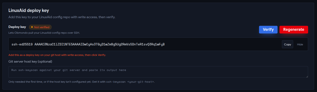 Linuxaid Deploy Key 2