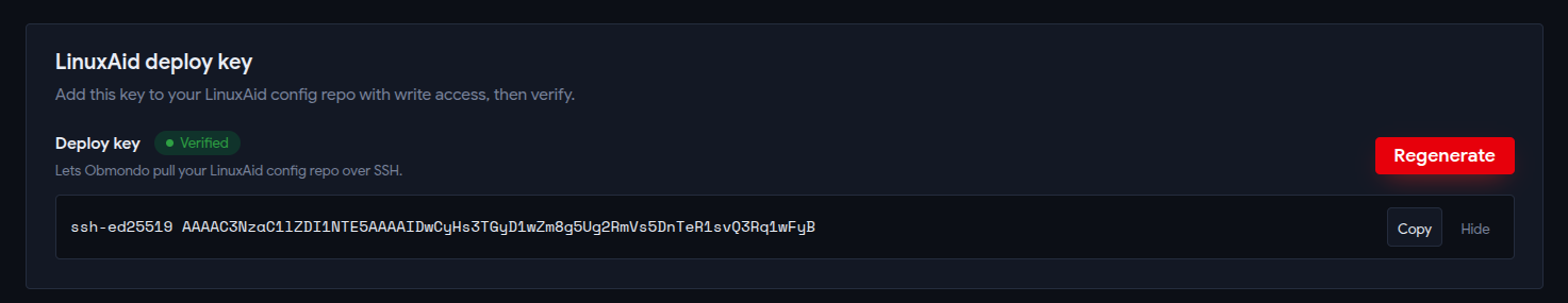 Linuxaid Deploy Key 3