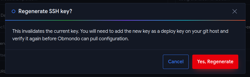 Regenrate Deploy Key 2