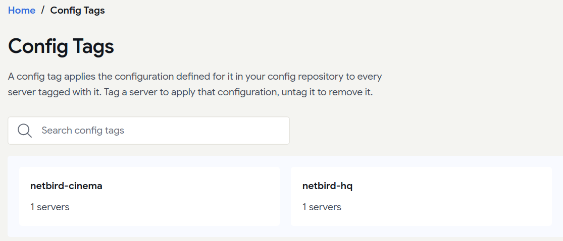 Configure Netbird Tags