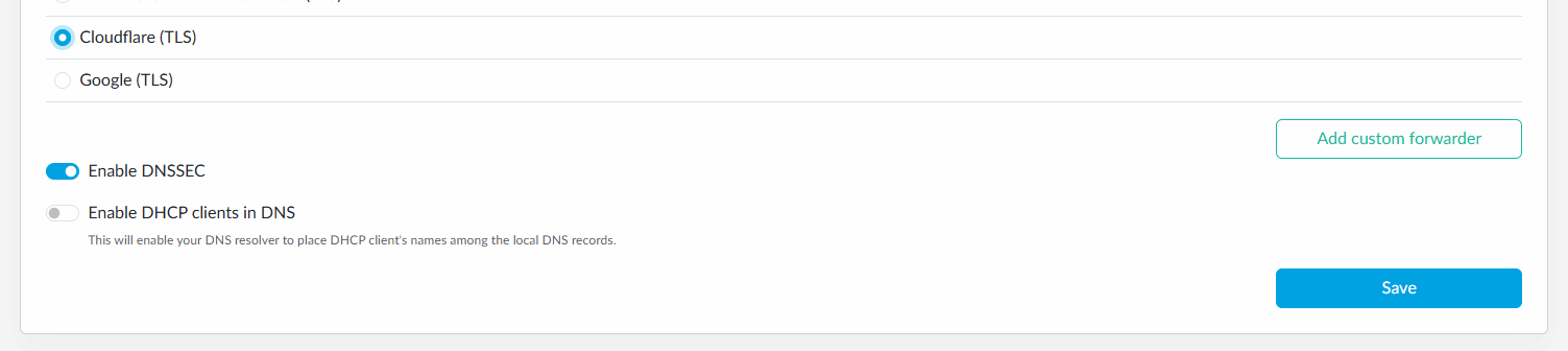Turris reForis Cloudflare